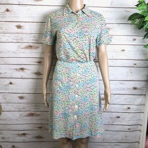 True Vintage Cotton Floral Matching Tulip Set XL
